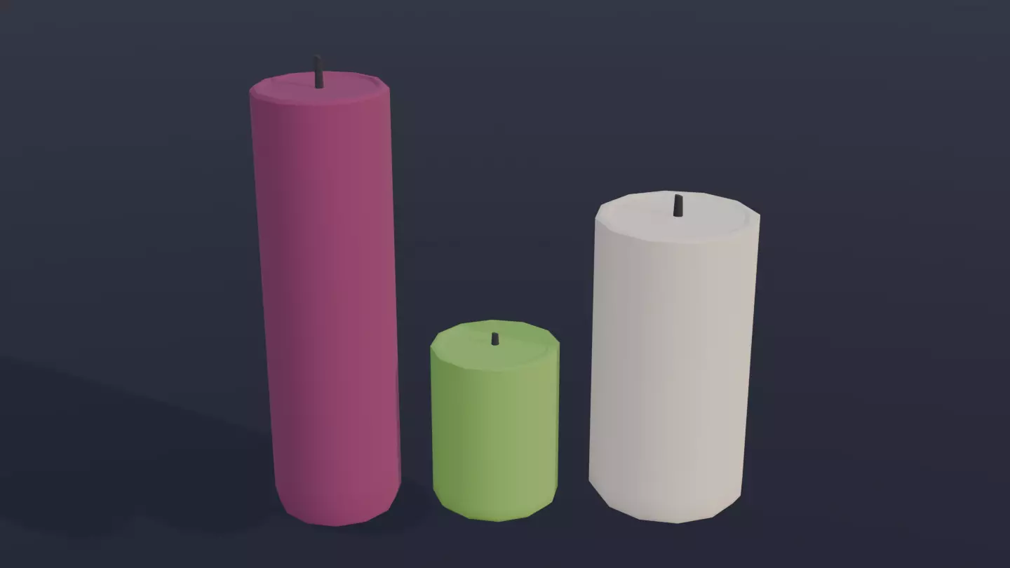 Halloween Set Low-poly 3D model_6