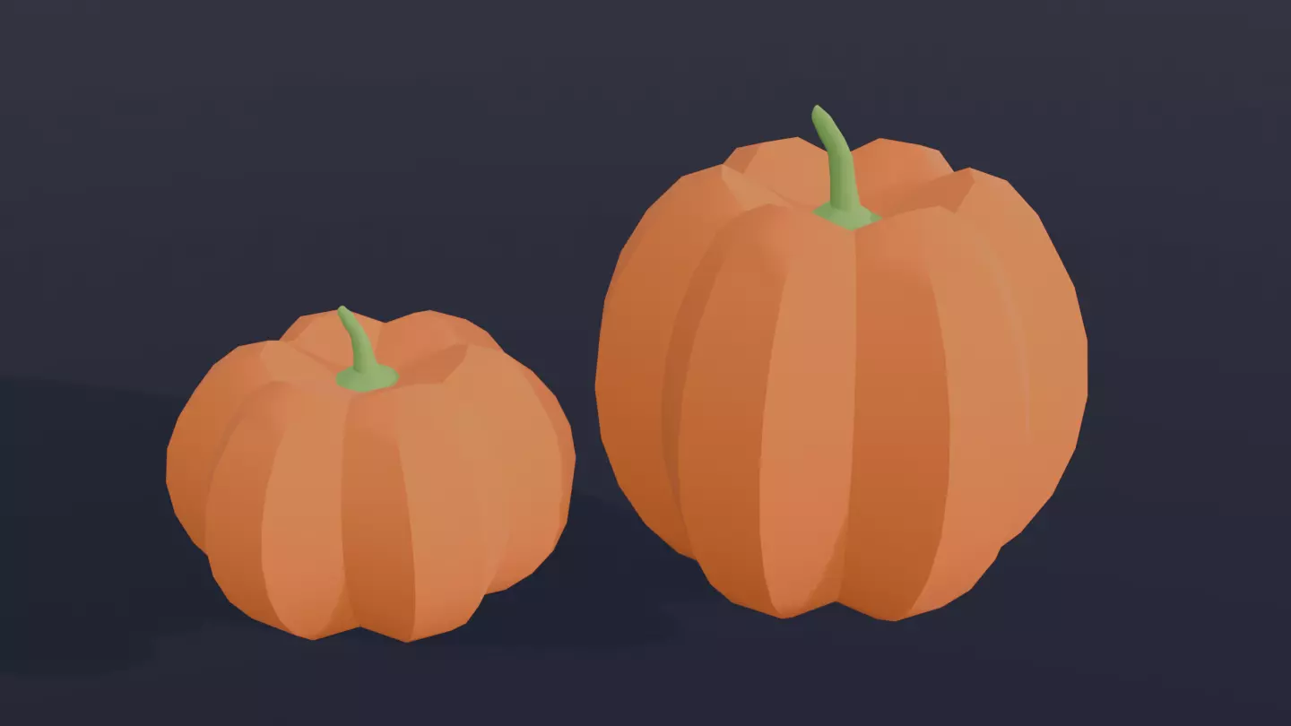 Halloween Set Low-poly 3D model_4