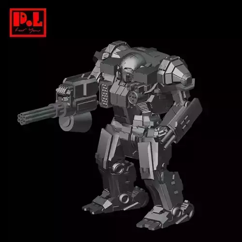 Mecha with M134 Minigun