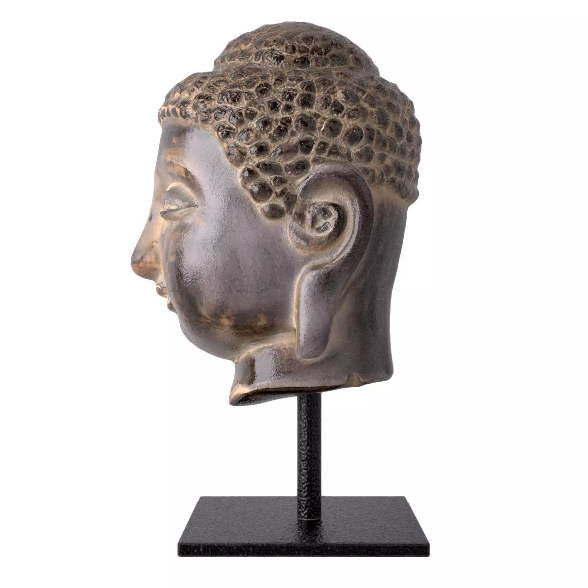Head of Buddha 3D model_4