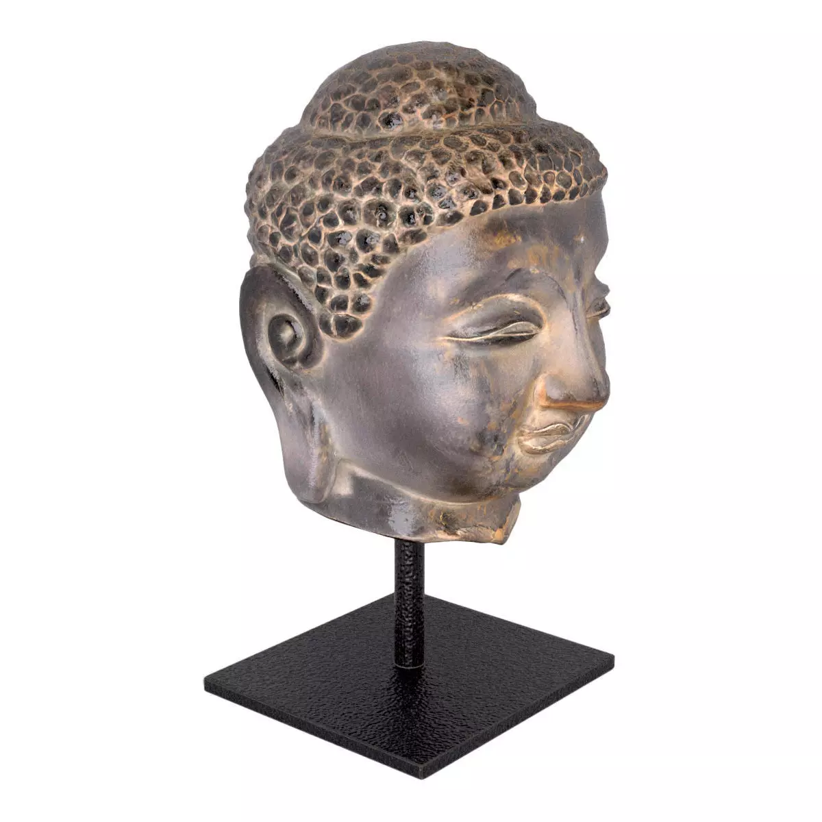 Head of Buddha 3D model_2