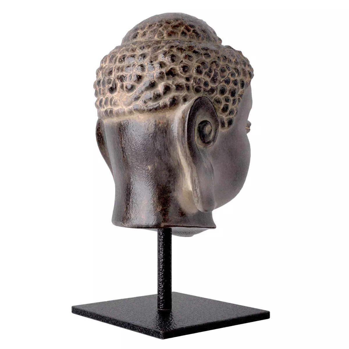 Head of Buddha 3D model_5