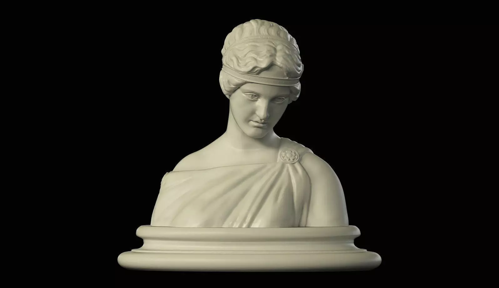 Bust of a Woman printable 3D print model_0