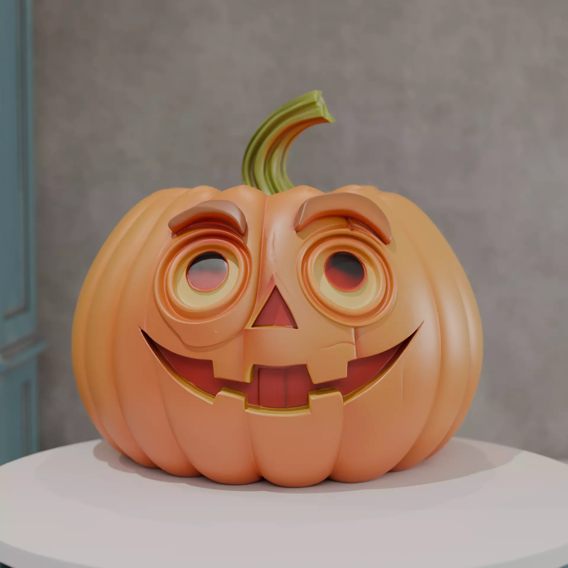 halloween pumpkin 3D print model_0