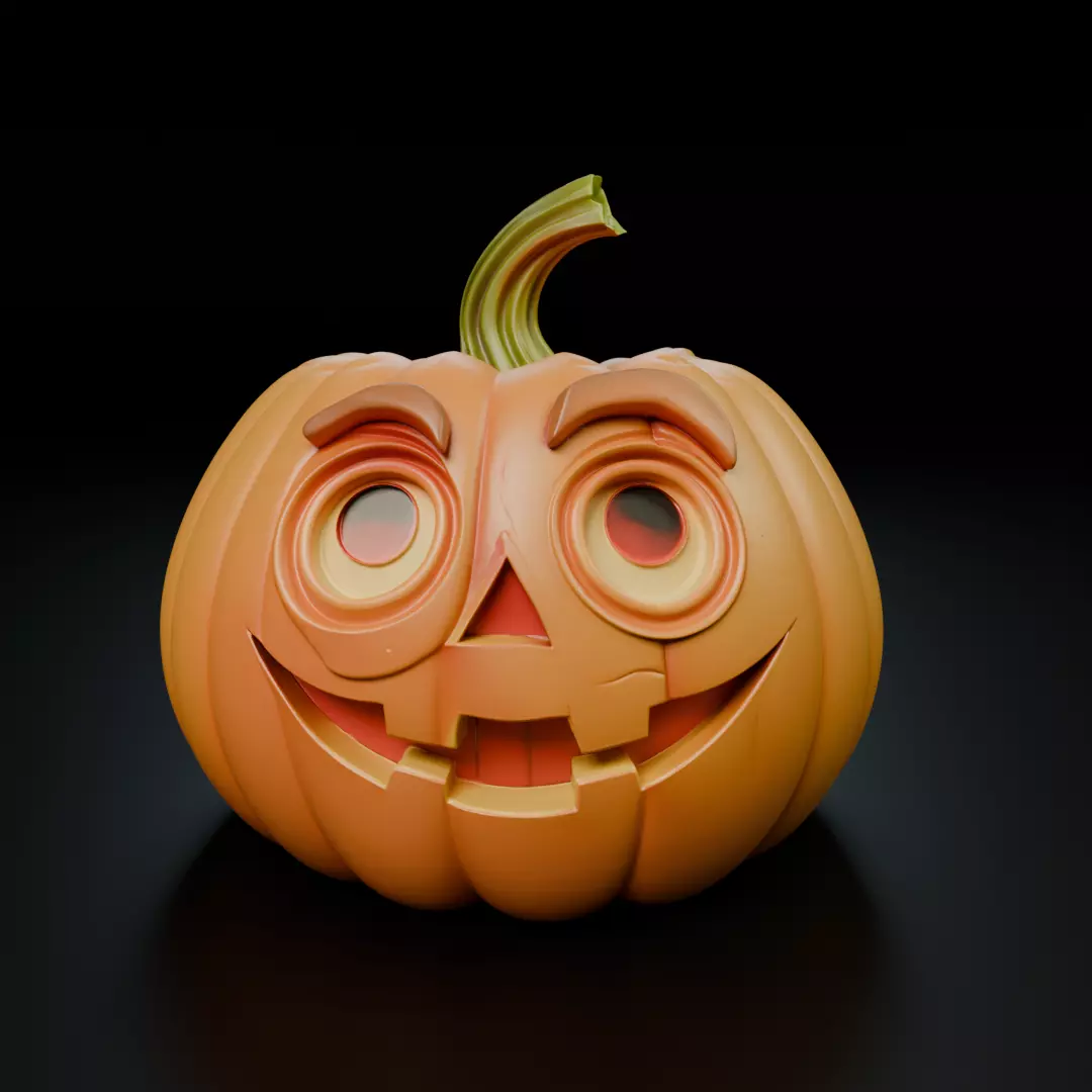 halloween pumpkin 3D print model_16