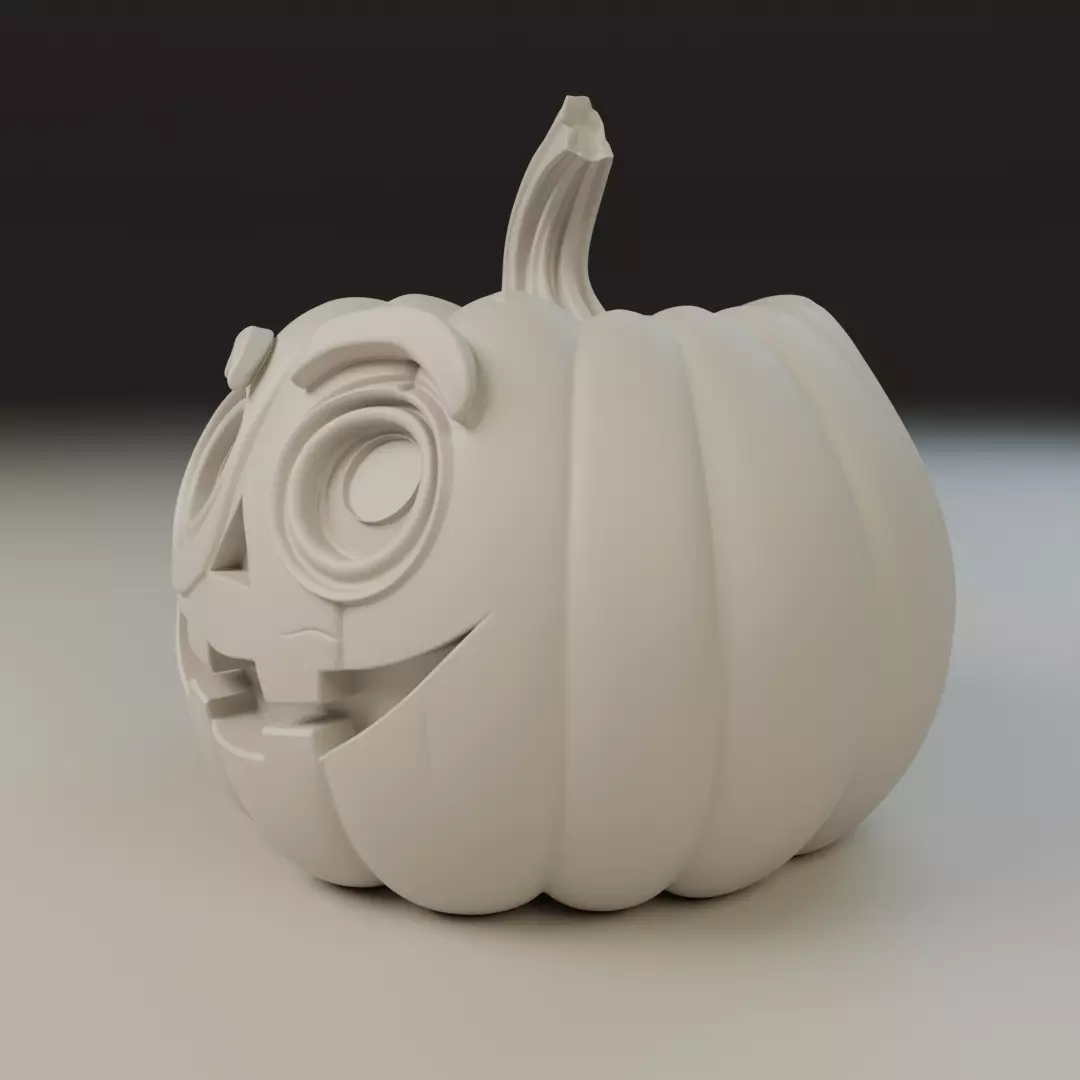 halloween pumpkin 3D print model_9