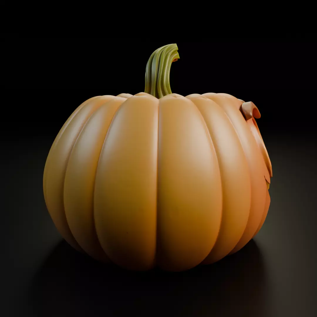 halloween pumpkin 3D print model_2