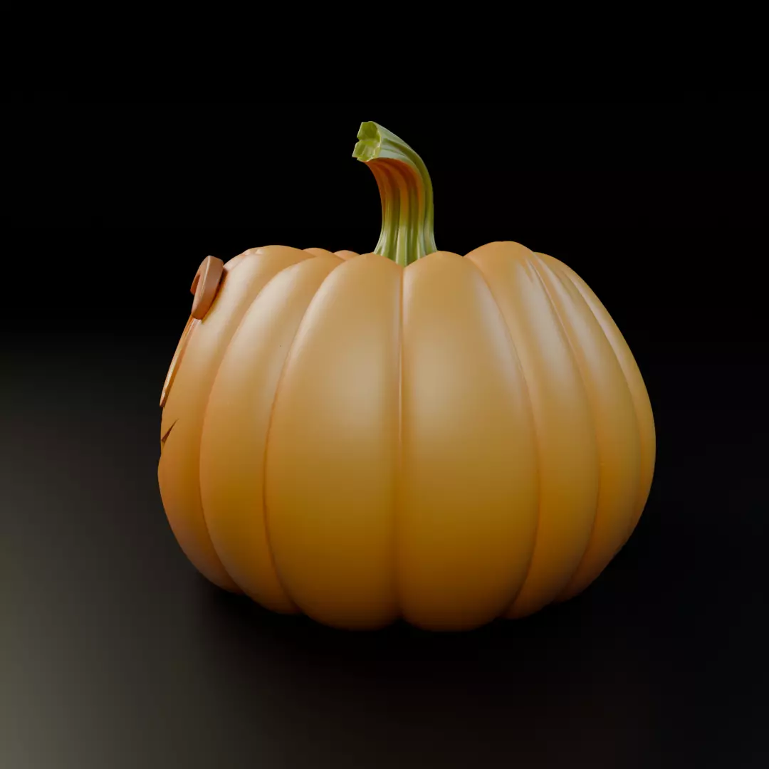halloween pumpkin 3D print model_4