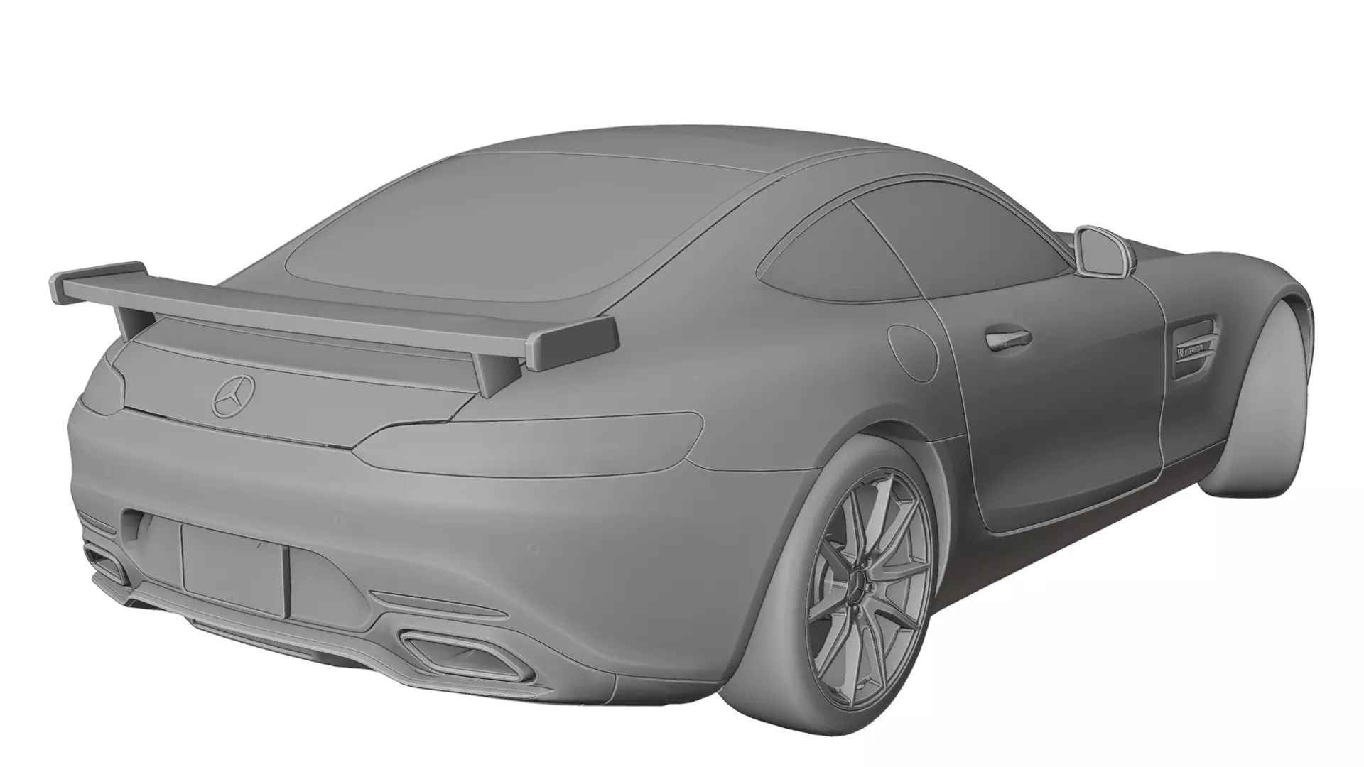 Mercedes AMG GT R 3D print model_4
