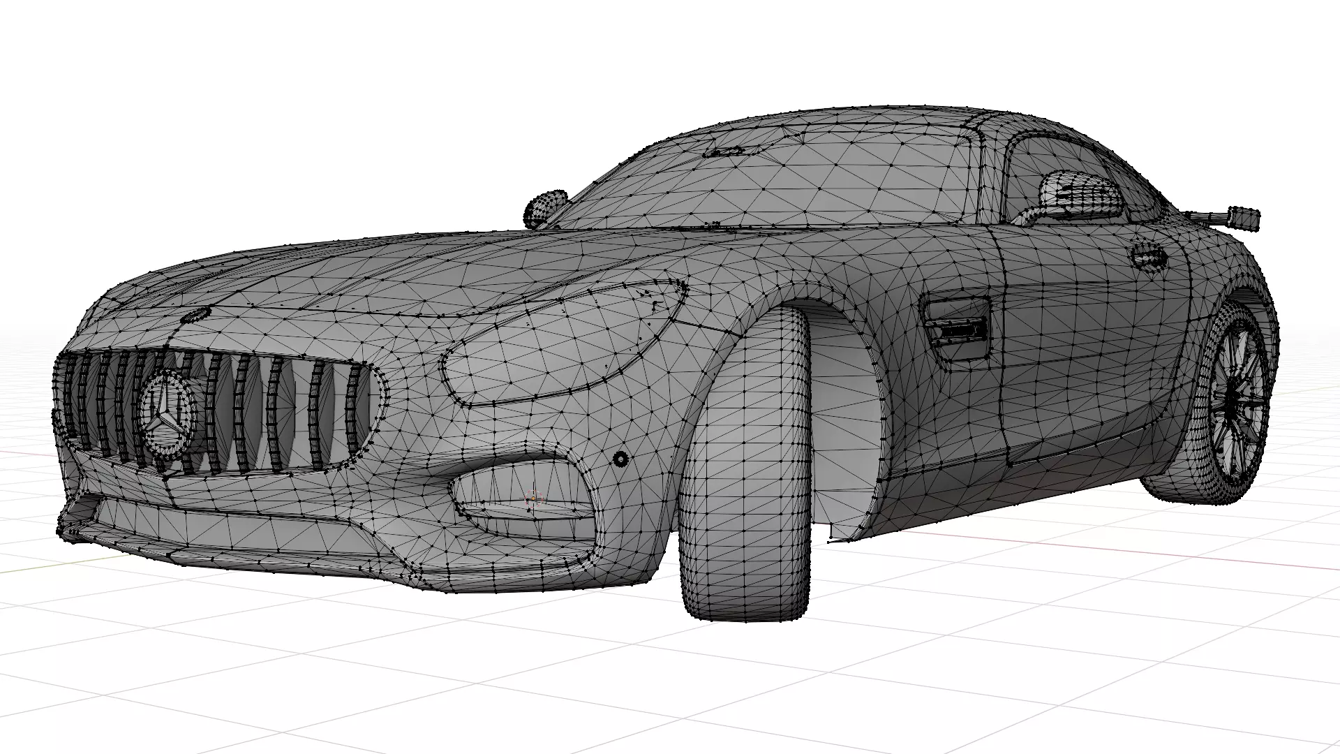 Mercedes AMG GT R 3D print model_0