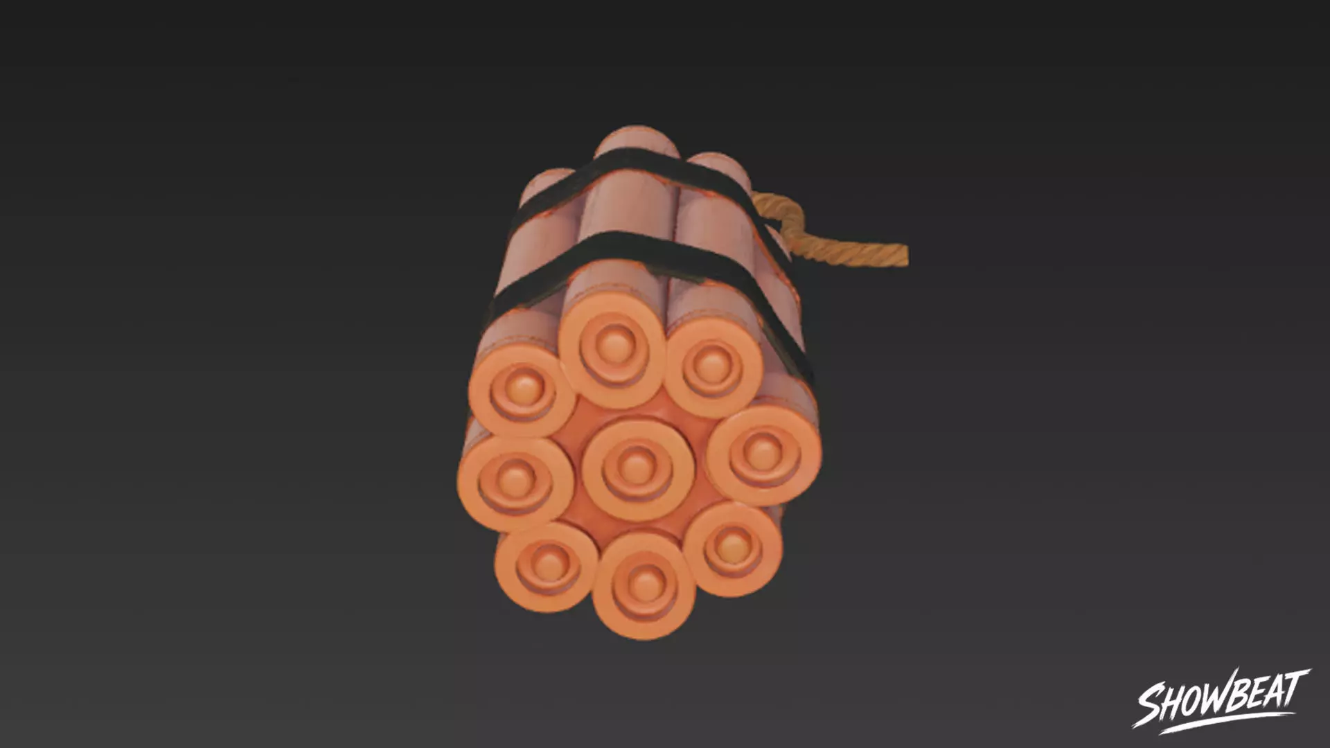 Dynamite Bundle Low-poly 3D model_3
