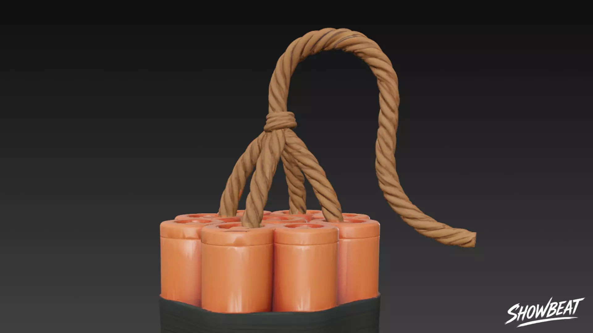 Dynamite Bundle Low-poly 3D model_5