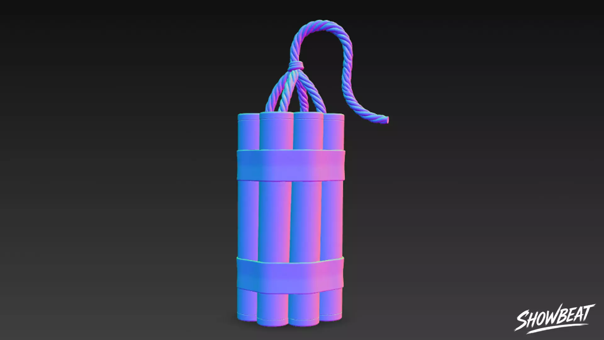 Dynamite Bundle Low-poly 3D model_6
