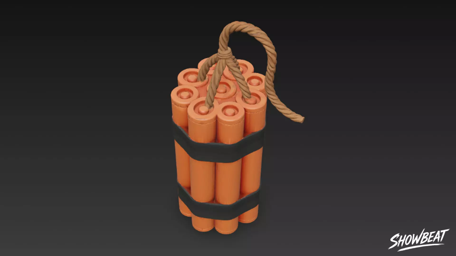Dynamite Bundle Low-poly 3D model_2