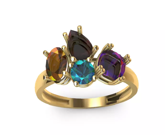 spring ring 3D model_1
