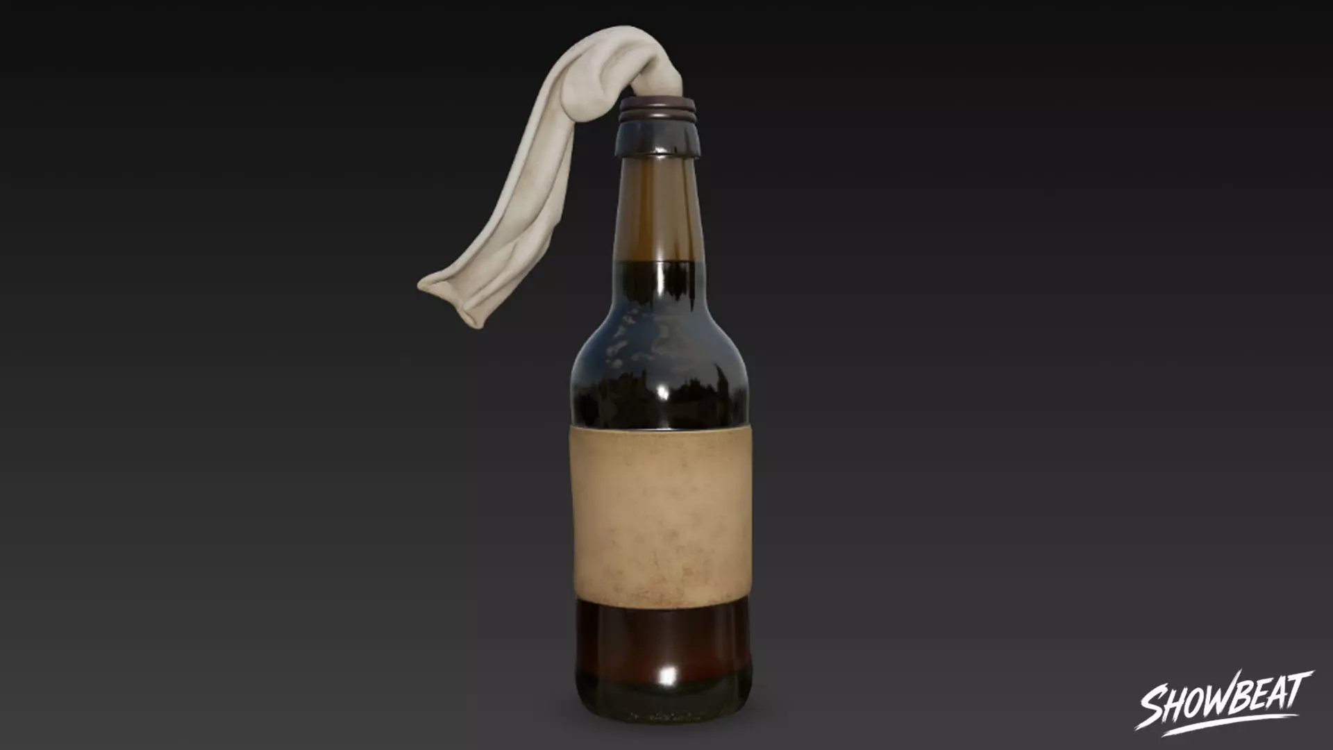 Molotov Plain Low-poly 3D model_2