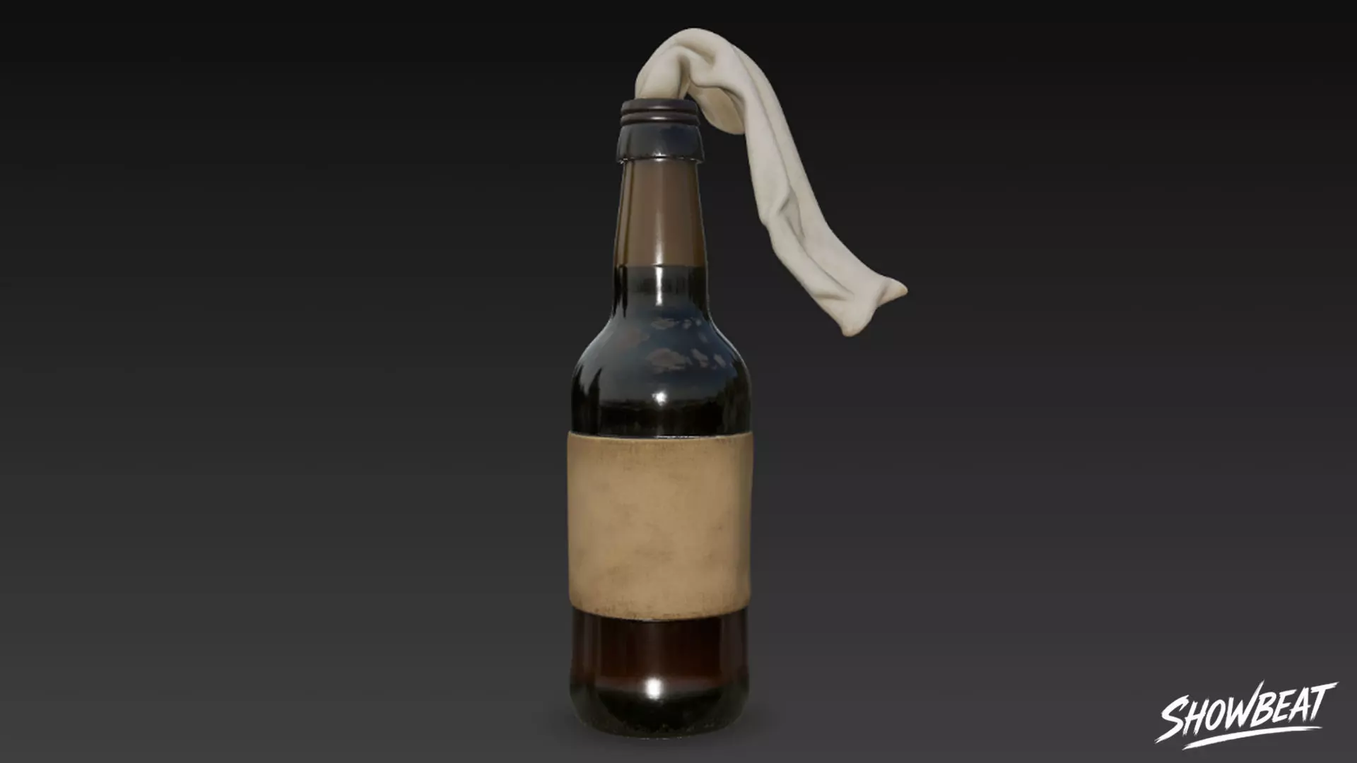 Molotov Plain Low-poly 3D model_1