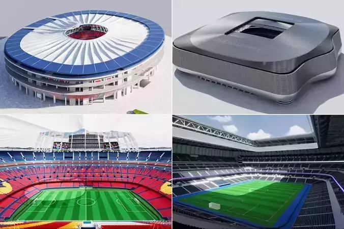 Santiago bernabeu and Camp nou Stadiums