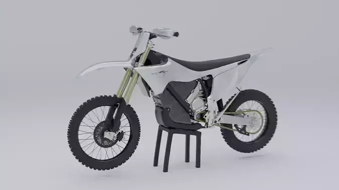 high poly electric dirty bike 3Dmodel cinematic
