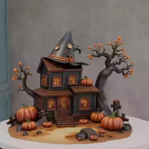 halloween diorama