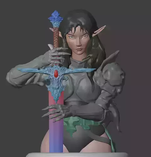 girl model high poly 