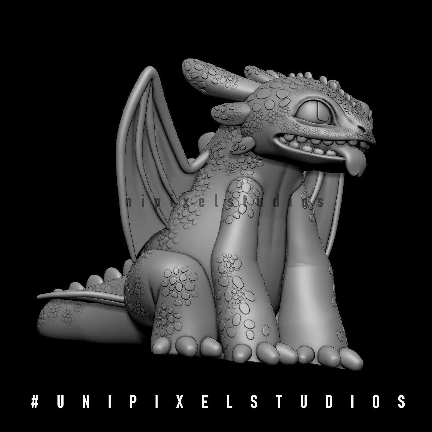  Toothless Dragon Fan art STL 3D print model_5