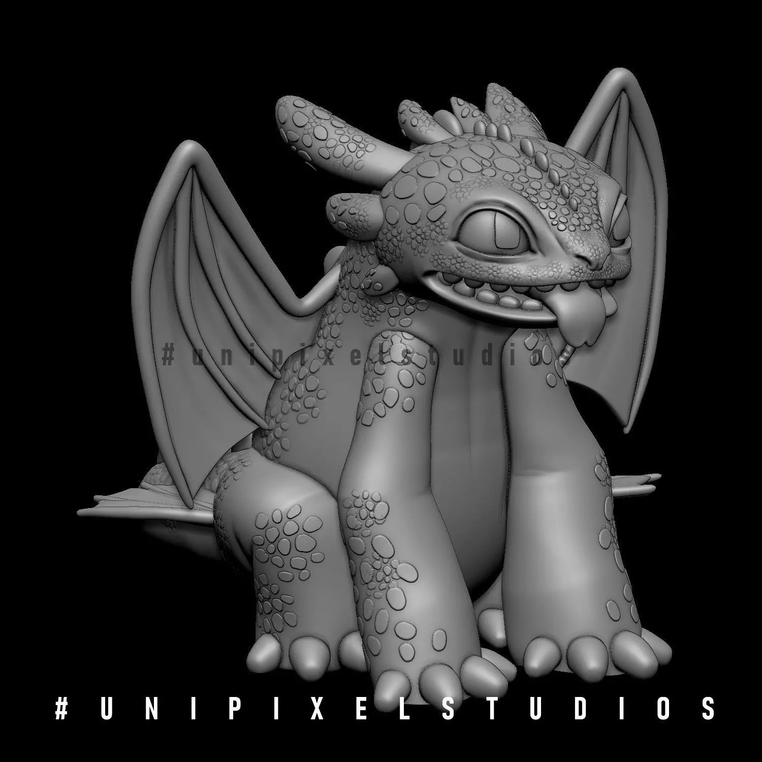  Toothless Dragon Fan art STL 3D print model_1
