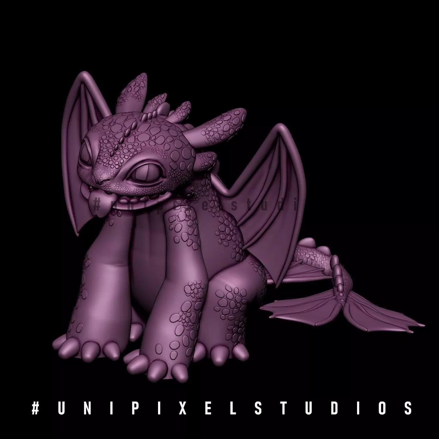  Toothless Dragon Fan art STL 3D print model_12