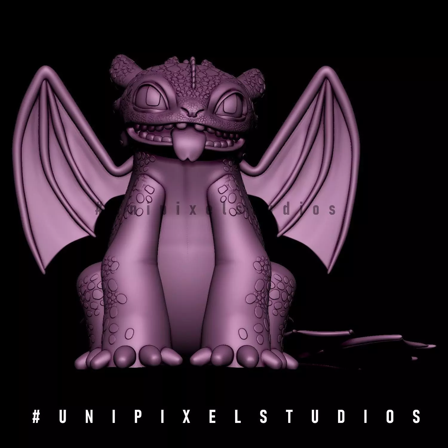  Toothless Dragon Fan art STL 3D print model_13