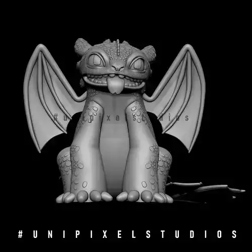  Toothless Dragon Fan art STL
