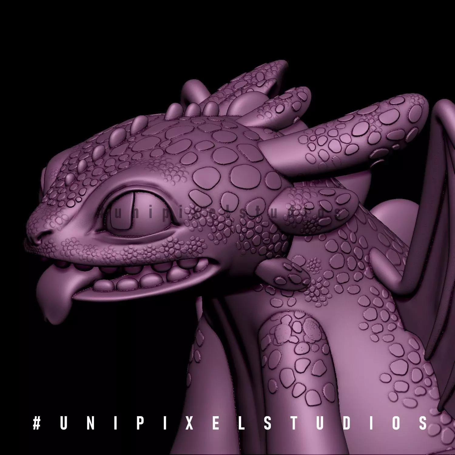  Toothless Dragon Fan art STL 3D print model_14