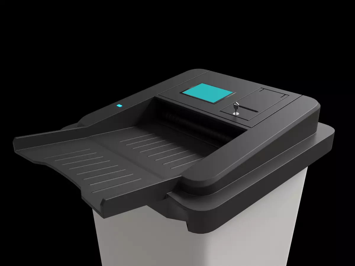Electronic Voting Machine 3D model_0