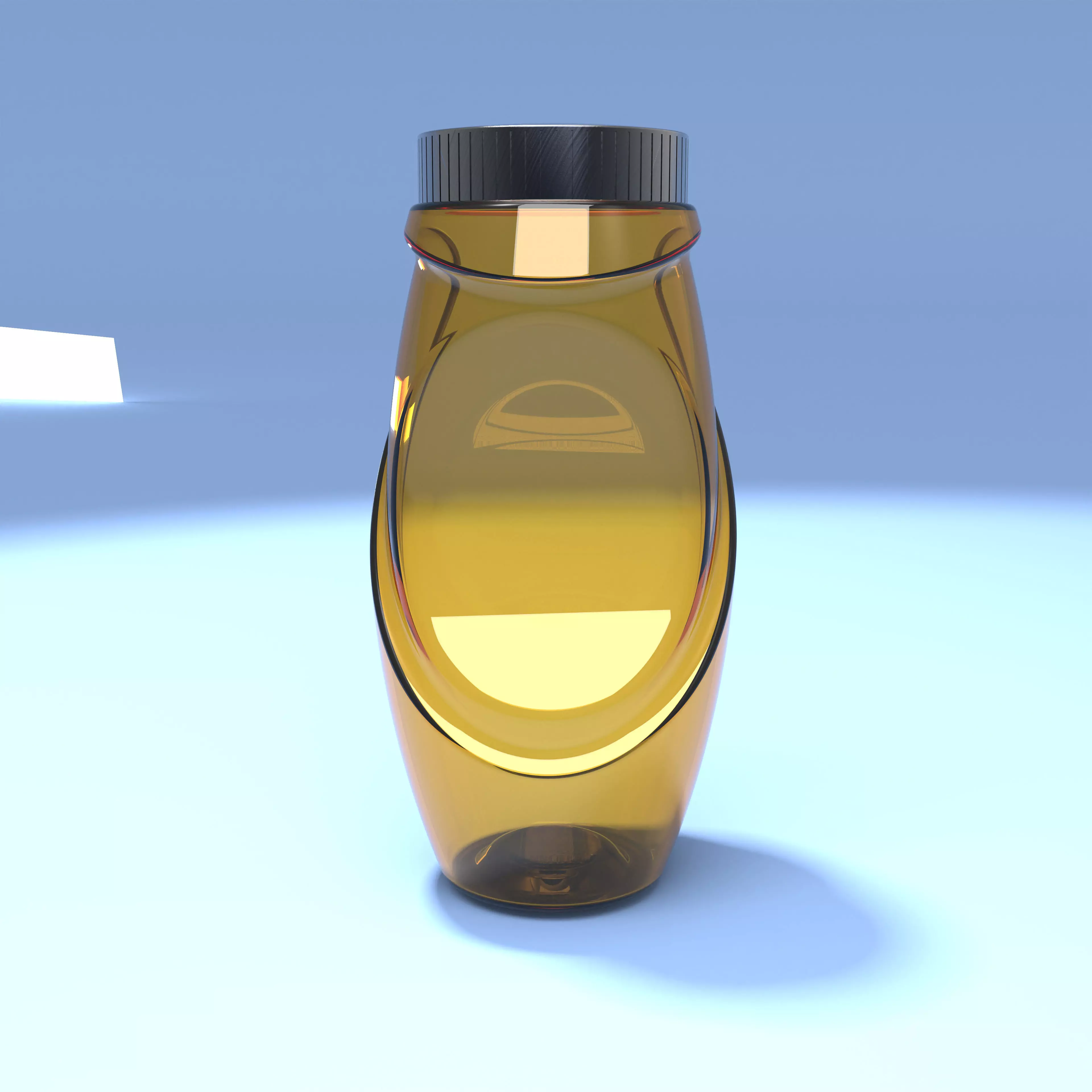 Bottle with Screw Cap 3D Model  3D model_1