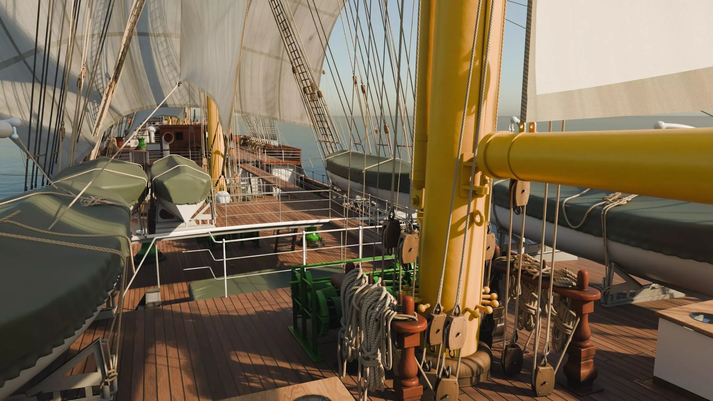 Sailing ship - Peking Hamburg 3D model_6