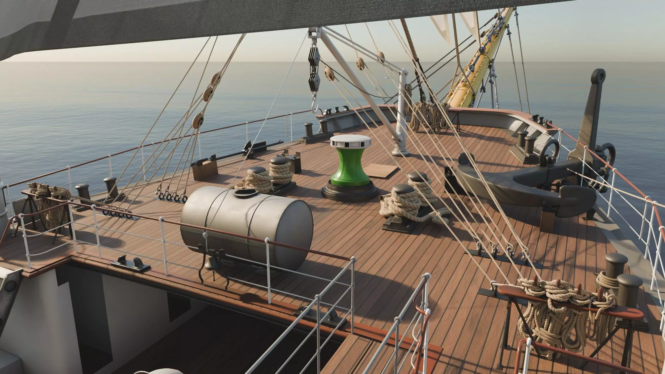 Sailing ship - Peking Hamburg 3D model_13