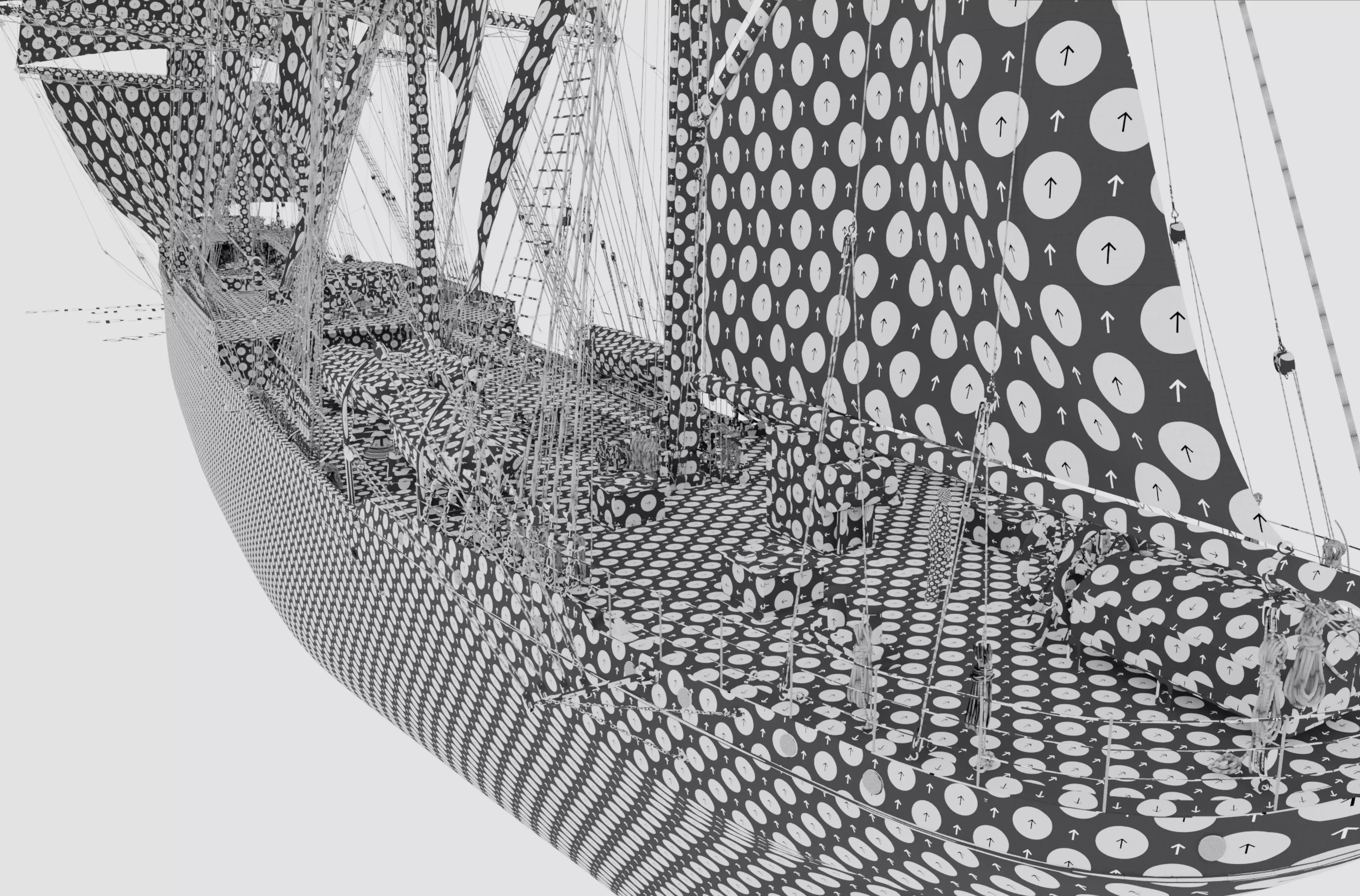 Sailing ship - Peking Hamburg 3D model_18