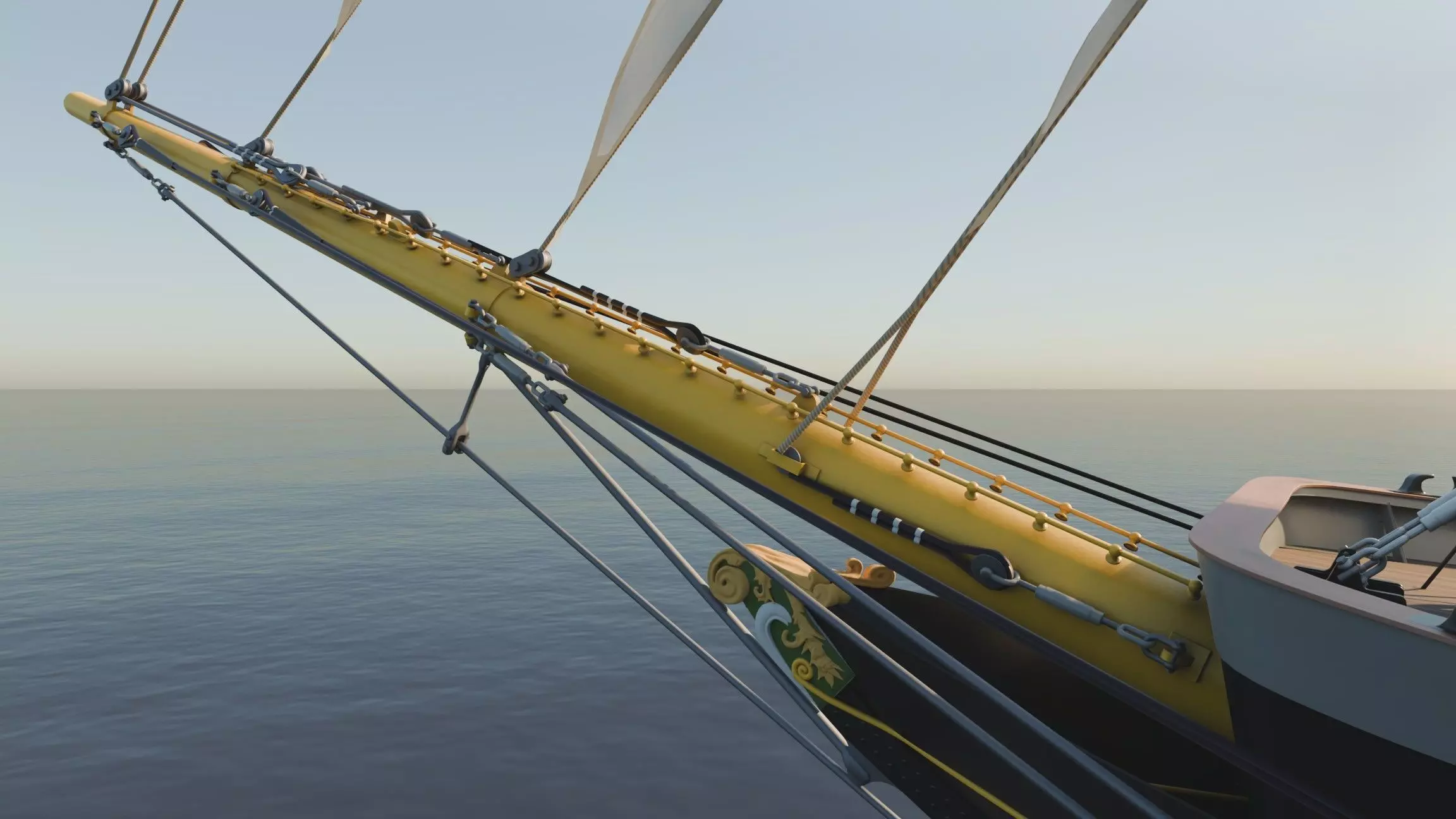 Sailing ship - Peking Hamburg 3D model_14