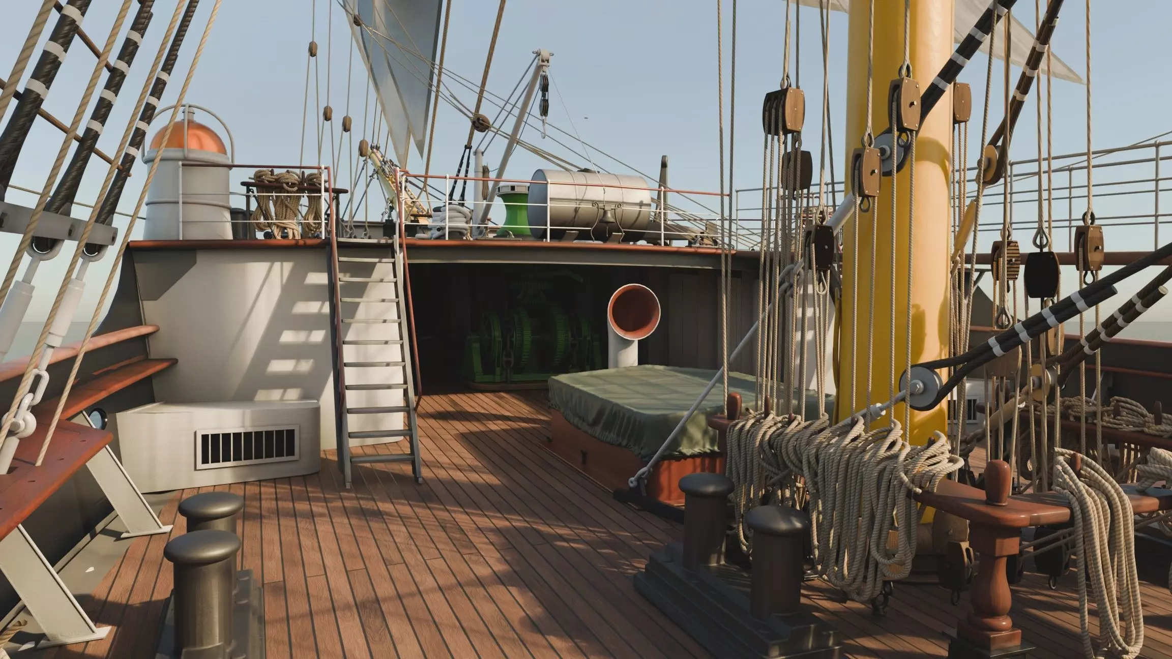 Sailing ship - Peking Hamburg 3D model_12