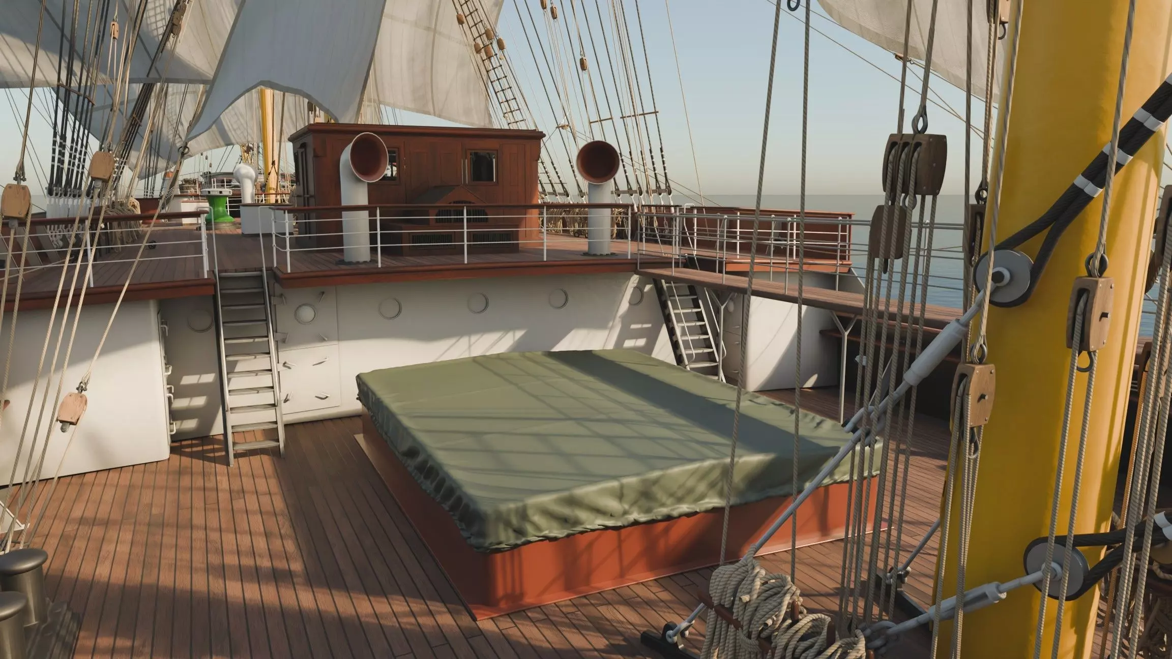 Sailing ship - Peking Hamburg 3D model_8