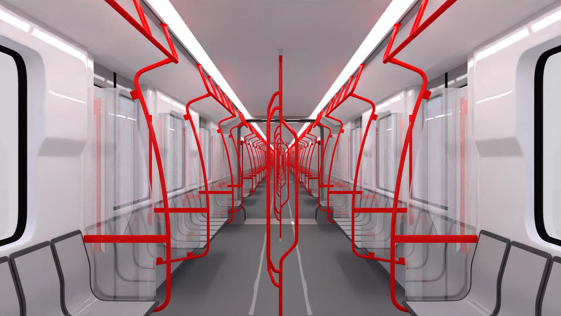 Sofia metro train 3D model_7