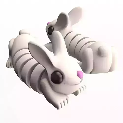 Bunny Rabbit Cute Flexi Articulated 3D print model