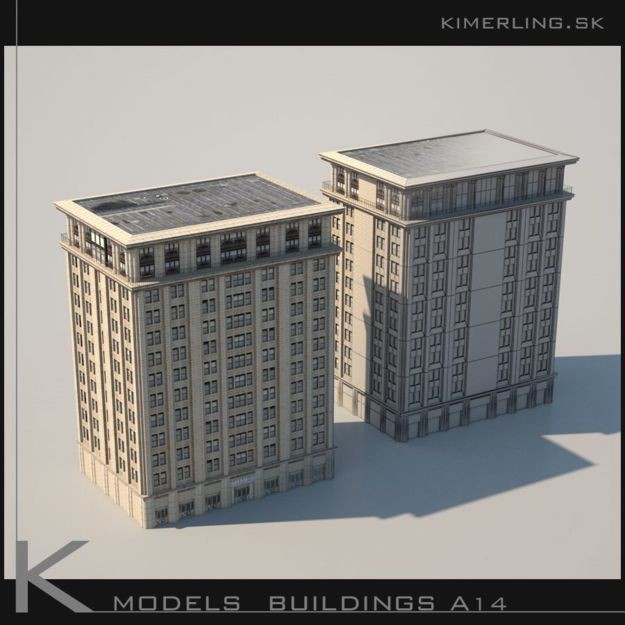 Building pack A 3D model_1