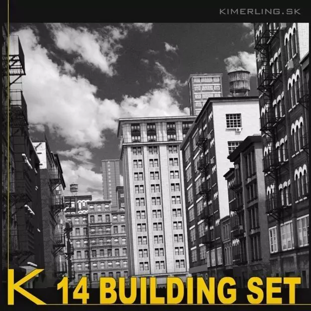 Building pack A 3D model_0