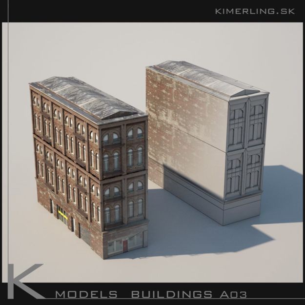 Building pack A 3D model_7