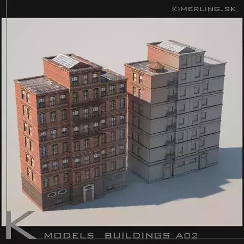 Building pack A 3D model 6