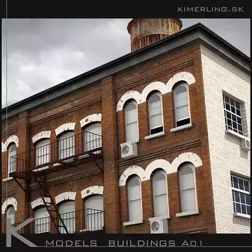 Building pack A 3D model 3