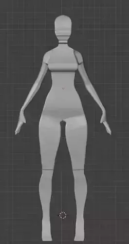 Female Character Base Mesh Clean Topology