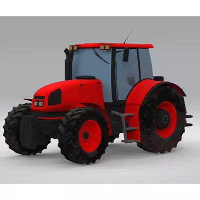 Tractor 3D model_1