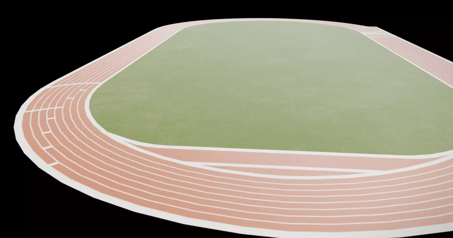 Track Field Low-poly 3D model_7