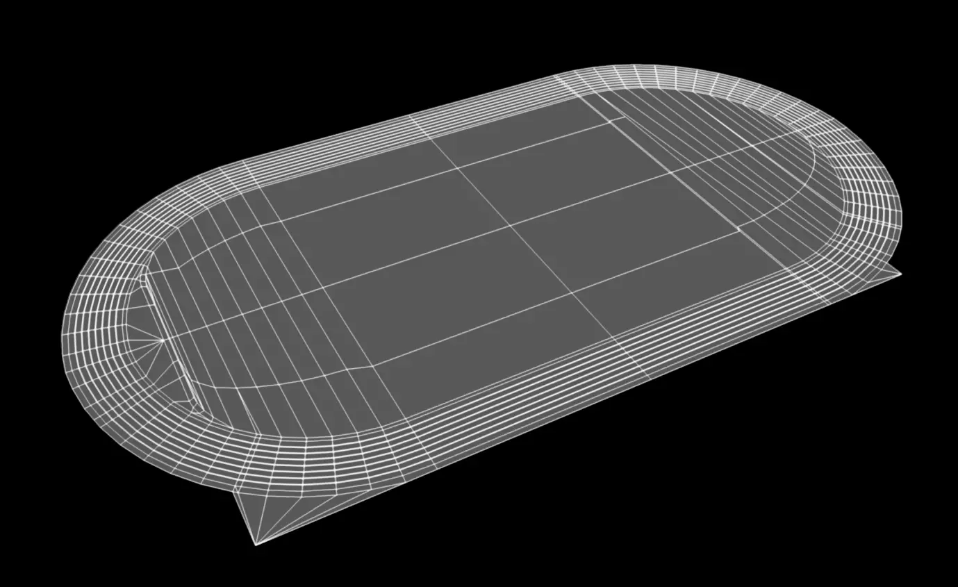 Track Field Low-poly 3D model_10